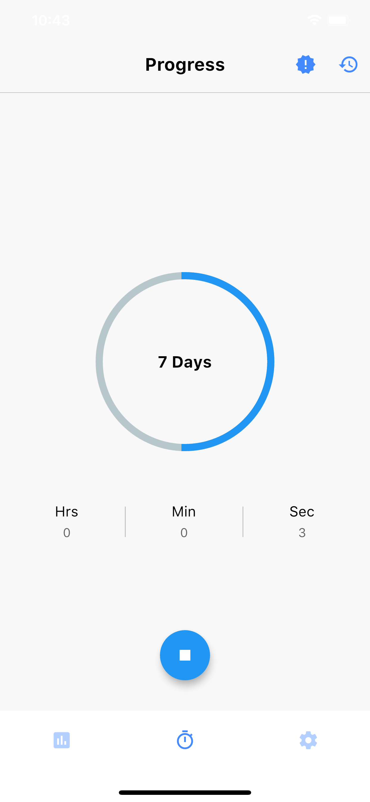 KinTimer Screen